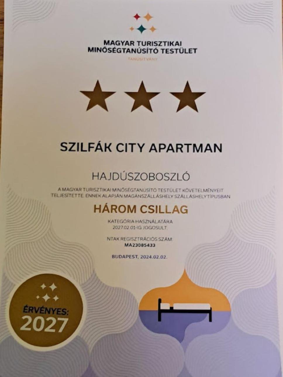 Szilfak City Apartman Hajdúszoboszló المظهر الخارجي الصورة